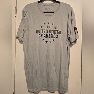Mens LG Loose Fit Under Armour UNITED STATES OF AMERICA short Sleeve Tee
